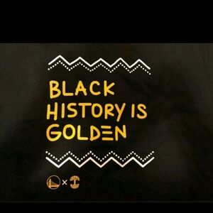 Golden State Warriors black history T-shirt XL